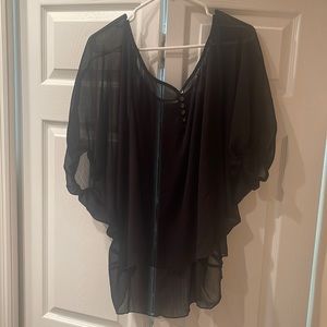 ⭐️Express Black Sheer Top⭐️